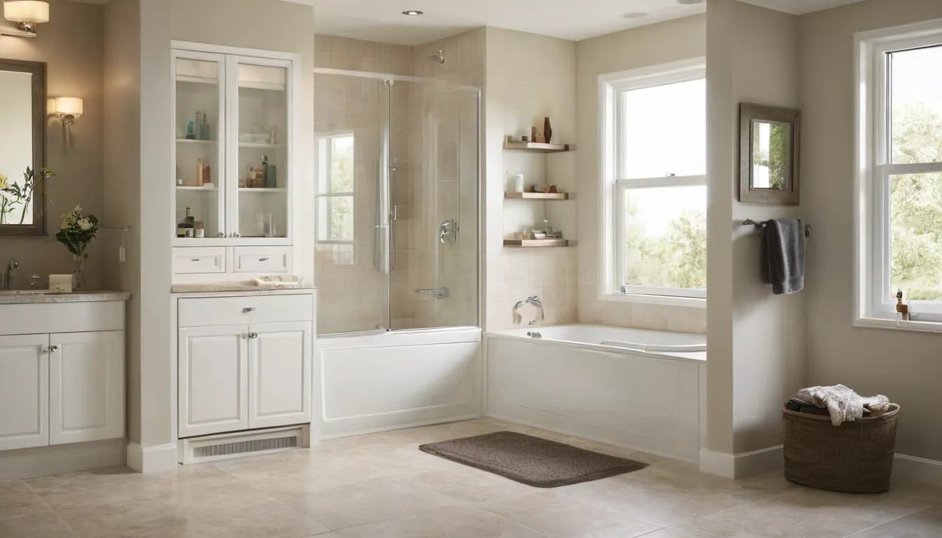 A local provider checking a walk-in tub in a Johns Creek home bathroom